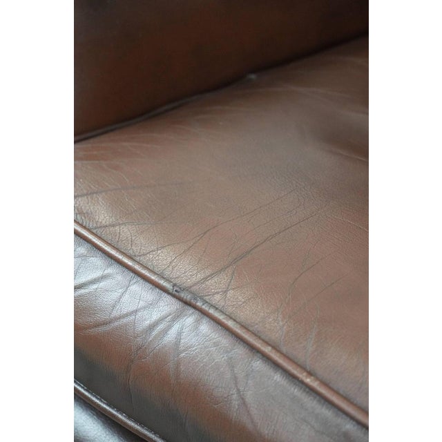 Chesterfield Club Chair in Cowhide Leather For Sale - Image 13 of 15
