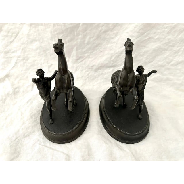Vintage Spelter Horse Sculpture For Sale In Palm Springs - Image 6 of 10