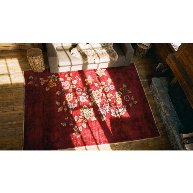 1920s Pair of Chinese Art Deco Carpets For Sale - Image 15 of 15