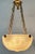 Neoclassical Neoclassical Style Cast Glass and Brass Pendant Light Fixture, Circa 1910 For Sale - Image 3 of 9
