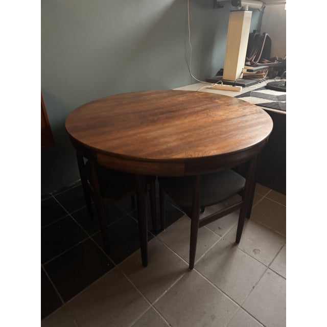 Vintage Danish Roundette Dining Set by Hans Olsen for Frem Røjle, 1960s, Set of 5 For Sale - Image 10 of 13