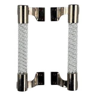 Murano Glass Door Handles by Ercole Barovier for Barovier & Toso, 1950s, Set of 2 For Sale