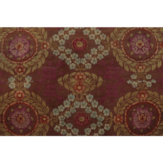 Art Deco Vintage Art Deco Wool Runner by Rug & Kilim, France, 1950–1959 For Sale - Image 3 of 9