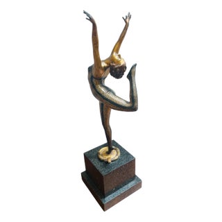 Art Deco Bronze Sculpture by Otto Poertzel, 1920s For Sale