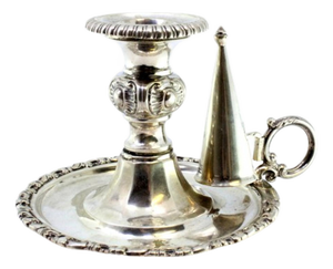 Silver Paddle with Edge Reliefs, Shaft and Flame Arrestor