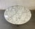 1960s Vintage Mid Century Italian White 36" Round Marble Coffee Table For Sale - Image 5 of 9
