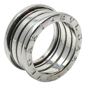 Bvlgari B.zero1 Four Band Ring in 18k White Gold Size 52