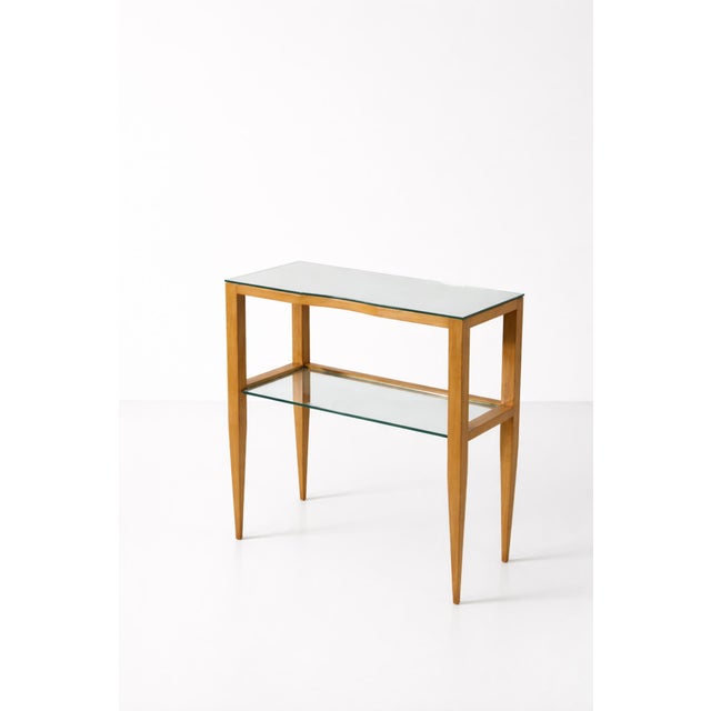 Mid-Century Italian Console Table with Mirrored Glass attributed to Gio Ponti, 1950s For Sale - Image 12 of 12