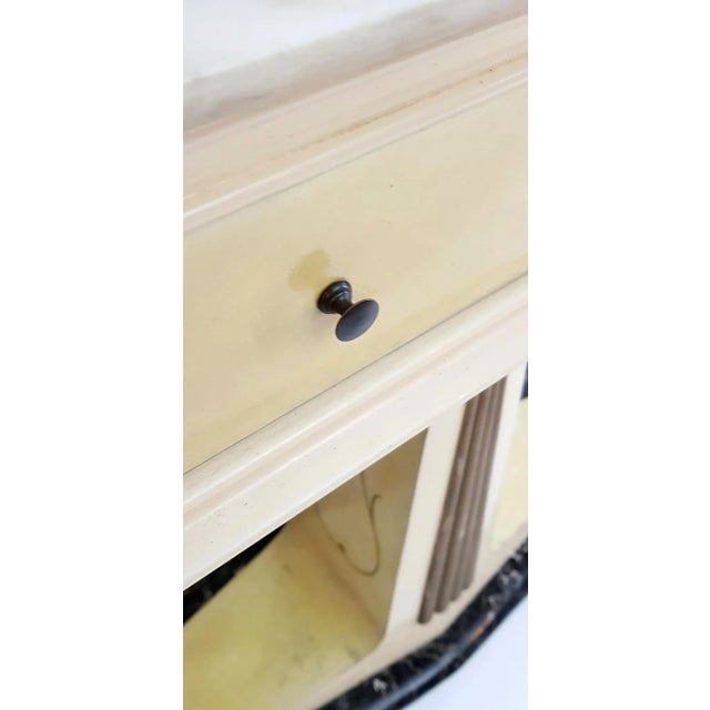 1950s Italian Mirror & Marble Console Table, 1959 For Sale - Image 5 of 7