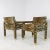Modern Leopard Parsons Chair With Brass Sabots For Sale - Image 3 of 7