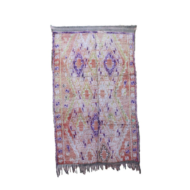 Moroccan Vintage Beni M'guild Rug - 5'10" X 9'4" Ft For Sale In Cleveland - Image 6 of 6