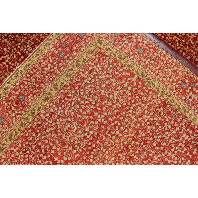 Vintage Mamluk Rug With All-Over Ottoman Design by Keivan Woven Arts 8'11 X 11'9 For Sale - Image 11 of 12