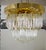 Gold Gold-Plated & Crystal Chandelier by Paolo Venini for Camer, Italy, 1970s For Sale - Image 8 of 8
