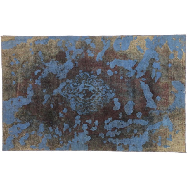 Textile Vintage Turkish Overdyed Rug - 06'04 X 10'00 For Sale - Image 7 of 7