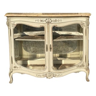 Louis XV Lacquered Silver Display Cabinet For Sale
