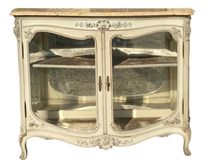 Louis XV Lacquered Silver Display Cabinet