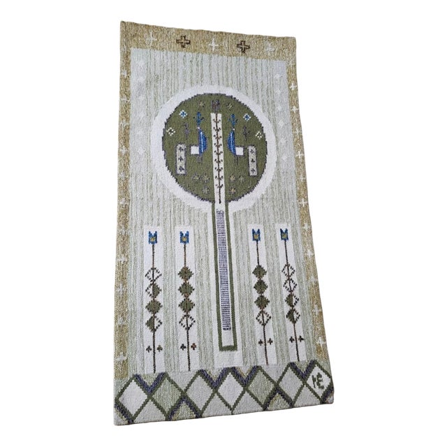 Handwoven Tapestry or Rug by Eva Nemeth, 1960s For Sale