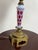 Vintage Traditional Fenton Cranberry Opalescent Coin Dot Art Glass Table Lamp For Sale - Image 11 of 12