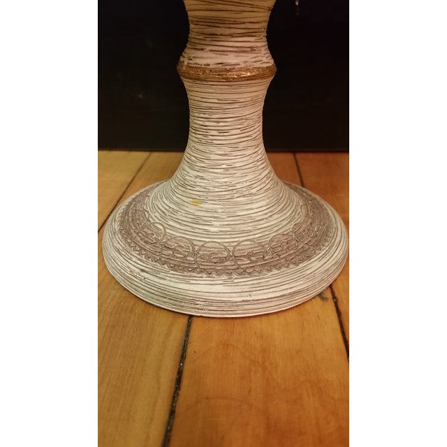 Italian Vintage Fratelli Fanciullacci Italy Sgraffito Chalice Planter For Sale - Image 3 of 7