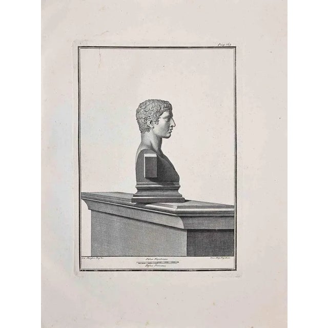 Antiquities of herculaneum exposed, original etching from the end of the 18th century, made by various old masters. Good...