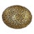 Glass Leopard Oversized Ruffled Murano Style Edge Decorative Display Plate Platter For Sale