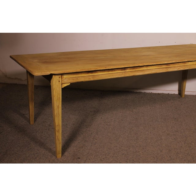 Farmhouse Table in Natural Oak For Sale - Image 10 of 11