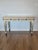Neoclassical Gustavian Style Gilt Bronze Mounted Cream Painted Console Table With Marbelized Faux Marble For Sale - Image 17 of 18