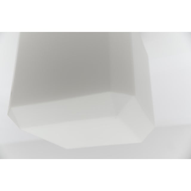 Vintage German Cube Flush Mount in Opaline Glass, 1960s For Sale - Image 15 of 18