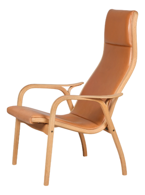 Vintage Lamino Lounge Chair in Cognac Leather by Yngve Ekström for Swedese