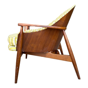 Danish-Style Bentwood Walnut Lounge Chair Looks Like Kodawood