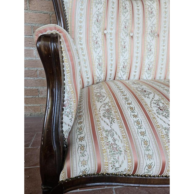 Wood Louis Philippe Style Sofa, 1940s For Sale - Image 7 of 18