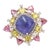 Bohemian Chic 18.52 Carat Multi Gemstone Diamond Cocktail Ring Size 3.5 For Sale