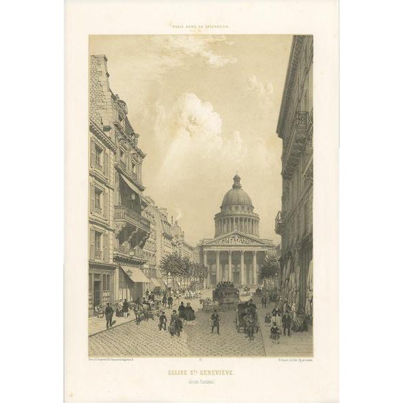 Benoist, The Panthéon, 1861, Print For Sale