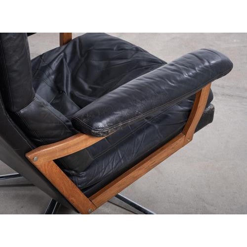 Swivel Armchair attributed to André Vandenbeuck for Strässle, 1960s For Sale - Image 10 of 12