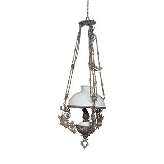 Vintage Oil Pendant Lamp, 1920s For Sale