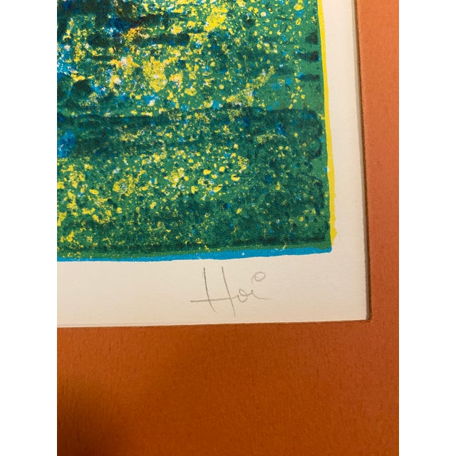 Surrealism Mid 20th Century Hoi Lebadang (1922-2015) Still Life Lithograph Signed Floral Candles Vietnamese French Art For Sale - Image 3 of 12