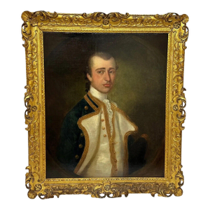 Georgian Naval Oil Portrait c.1760 — Captain Sir Gamaliel Nightingale | Attributed to John Simmons the Younger — Ex Bonhams