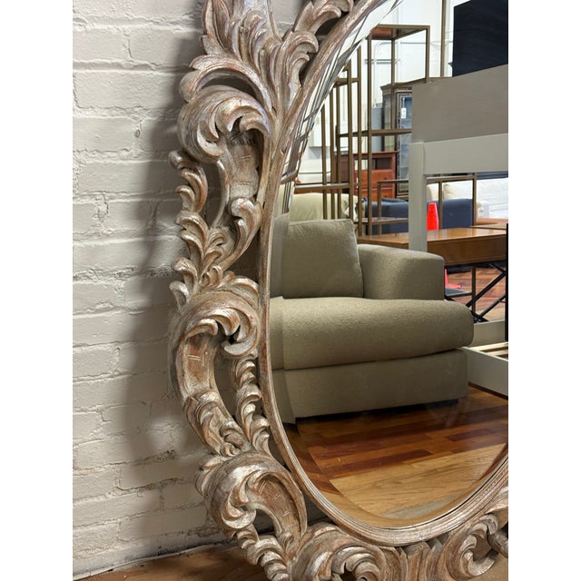 Windsor Art & Mirror Company Oval Rococo Revival Mirror, 20th Century For Sale In San Francisco - Image 6 of 12