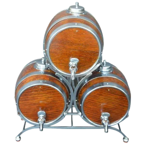 Set of Three Barrel Drink Dispensers by Nelcraft Nottingham