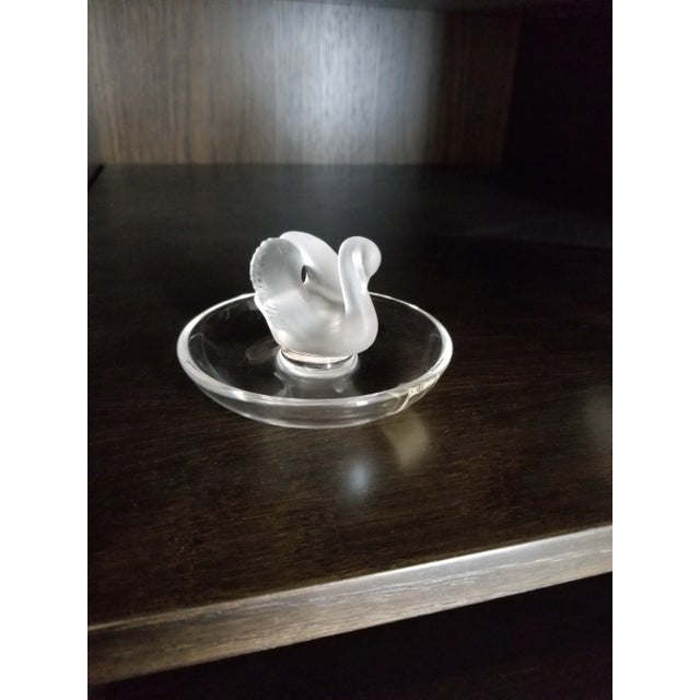 Transparent Two Lalique Bird Sculptures For Sale - Image 8 of 9