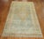 Stunning geometric antique Khotan rug in soft blue and caramel from the 1st quarter of the 20th century Measures: 7' x...
