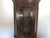 1980s Pennsylvania House Solid Oak Leaded Glass Corner Cabinet For Sale - Image 5 of 9