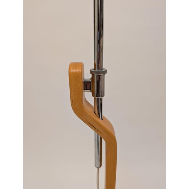 1980s 1980s Bentwood Beech Grevie Floor Lamp by Lars Bessfelt for Atelje Lyktan Sweden For Sale - Image 5 of 7