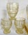 Art Deco Early 20th Century Set of 12 Yellow Depression Era Glasses and Plates For Sale - Image 3 of 13