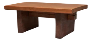 Robust Wabi Sabi Coffee Table in Wood, 1960s
