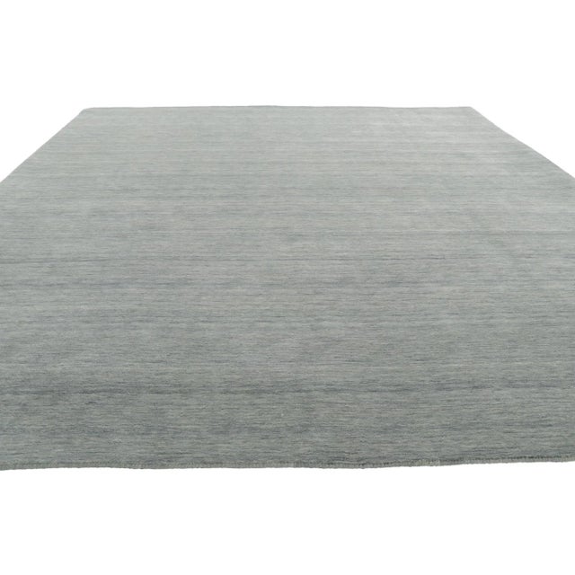 Contemporary Gray Area Rug With Modern Style - 08'03 X 09'11 For Sale - Image 3 of 9