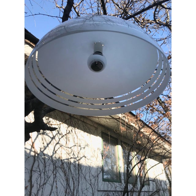 1960s 1960s Vintage Mushroom Dome Pendant For Sale - Image 5 of 8