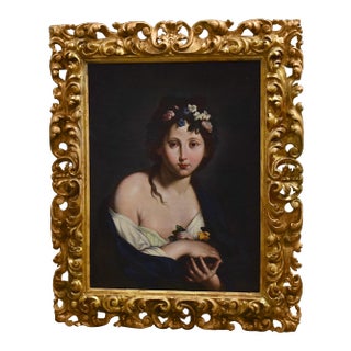 Early 19th C. Italian Portrait of a Girl For Sale