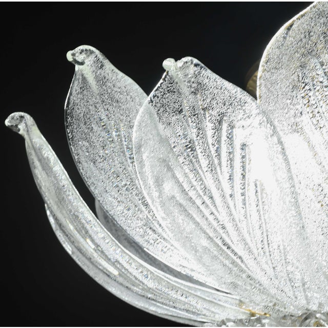1970s Napoli, Italian Murano Glass Ceiling Light or Flush Mount For Sale - Image 12 of 14
