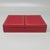1970s Original astonishing playing cards box by Cartier with is red leather original box 2-doors case . The box is lined...